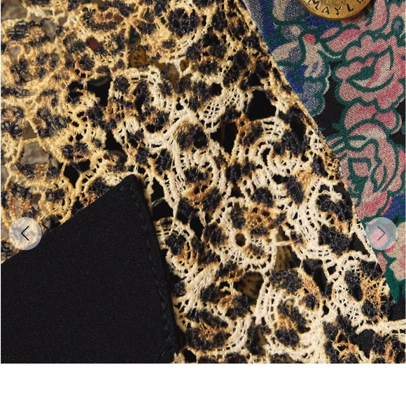 MAISON MAYLE
Caribbea printed silk-satin trimmed woven blazer - Picture 7 of 9